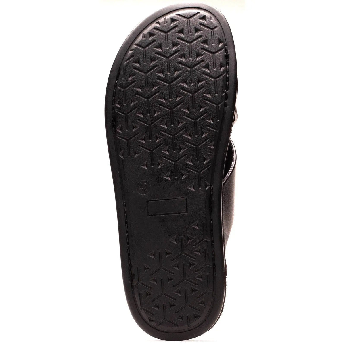 Base London Drift Cross Strap Sandal - Black